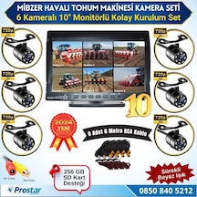 6 Kameralı Mibzer İçin 10 İnç Monitör Altıya Bölen Kayıtlı 256 Gb Sd Kart Destekli