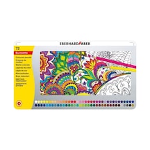 Eberhard Faber Kuru Boya 72 Renk Metal Kutu 514872