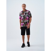 Baggy Fit Erkek Şort Siyah