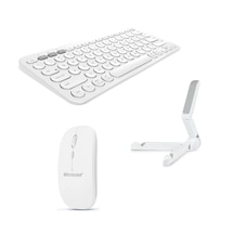 Microcase Honor Magicpad 4 12.3 İnch Tablet İle Uyumlu Bluetooth Klavye + Mouse + Tablet Standı - Al4514 Beyaz Diğer
