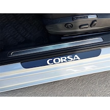 Corsa Pleksi Kapı Eşiği Piano Black 4 Parça