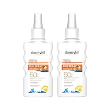 Dermokil Yüksek Koruyucu Çocuk Güneş Spreyi SPF50+ 2 x 200 ML