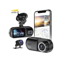 Ayrex Ultra Hd 4k -gps Özelliği - Wifi Tlfn Uygulama - 3 Lens Kameralı 2.35 İnç Ekran Gece Görüşlü 170 Derece G
