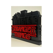 Stranger Things Logo Dekorasyon 3d Baskı Masaüstü Retro Dizi Dekoru