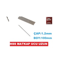 MİKRO HSS 1.2mm  UZUN MATKAP UCU BOY:100mm 2 ADET