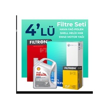 Fiat Idea 1.4 Benzinli Filtre Bakım Seti Shell Motor Yağlı 2004-2010 4 Lü 8200BKMFLSHNGFL23570