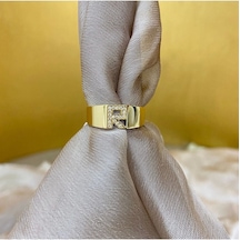 Çgk Çiğdem Gürel Kuyumculuk R Harf Altın Yüzük Gold