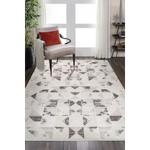 Bambu Saten Halı Kilim Salon Mutfak Koridor Yolluk Dokuma Makine Halısı Petra 4 Gri Kahverengi Kahverengi