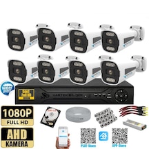 5 Mp 8 Kameralı Tak Çalıştır Hazır Kamera Seti 500 Gb Hdd