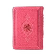 Cep Boy Kur'an-ı Kerim Pembe, Kılıflı, Mühürlü - Aıaı-829371