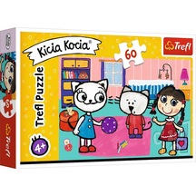Kitty Cat With Friends / Kicia Kocia 60 Parça 4+ Yaş Puzzle