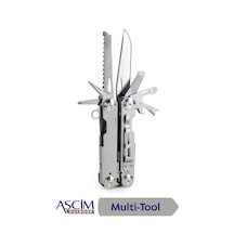 Ascim 9 Fonksiyonlu Paslanmaz Çelik Çok Amaçlı Alet Multi-tool Kamp Ve Tamir Seti