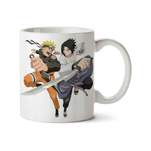 Naruto Shippuden Ultimate Ninja Storm Sasuke İki Tarafı Baskılı Kupa Bardak Çok Renkli