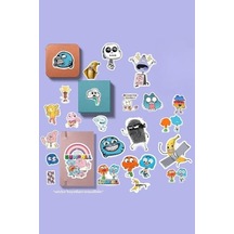 Gumball Sticker Paketi/bullet Journal Defter Çıkartma Ajanda Laptop Etiket Abanoz