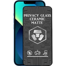 Apple Uyumlu   iPhone 13 ile Tam Kaplayan Mat Seramik Hayalet Ekran Koruyucu