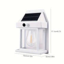 Güneş Enerjili Sensörlü Duvar Lambası