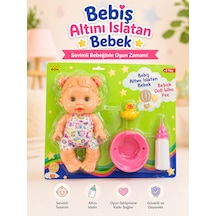 Altını Islatan Oyuncak Bebek 25 Cm Sevimli Eğitici Bebek Seti Biberon & Aksesuar Dahil Çok Renkli