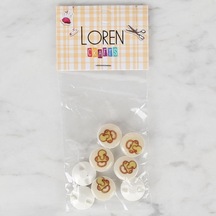 Loren Crafts 8 Li Krem Emzik Düğme - 674