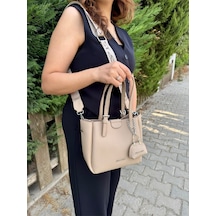 Just Polo Kadın Kum Yeni Sezon 3 Bölmeli Yumuşak Deri Lüks Ve Şık Dokunuş El & Omuz Çantası Shoulder Bag
