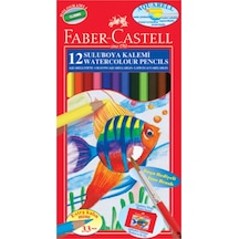Faber Castell Su Bazlı Aquarell Kuru Sulu Boya Kalemi 12'Li