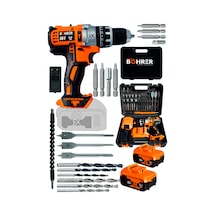 Böhrer Pro/xr/t Böhr 58v 5ah Darbeli Bakır Sargılı Pro/xr/t Metal Şanzıman Şarjlı Çift Akülü Vidalama Matkap