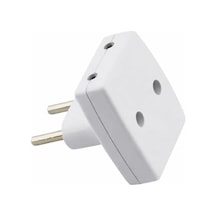 T Tipi Golyat Fiş Priz Dönüştürücü, Universal Çok Amaçlı Adaptör, Yüksek Dayanıklı Sert Plastik, 220v Uyumlu, Ev Ofis Seyahat Kullanımı İçin Güçlü Priz Çevirici