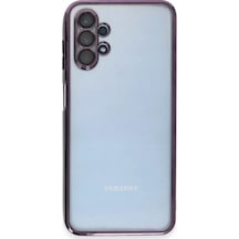 Newface Samsung Galaxy A13 4g Kılıf Razer Lensli Silikon - Mor