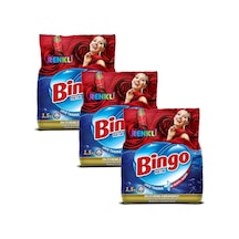Bingo Renkli Toz Çamaşır Deterjanı 1,5 Kg X 3 Adet