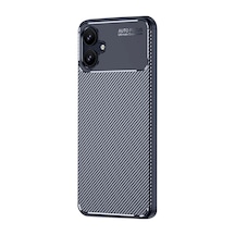 Samsung Galaxy Uyumlu - A06 Kılıf Auto Focus Karbon Kapak - Lacivert