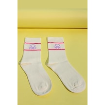 United Colors Of Benetton Kız Çocuk Çorap Bnt-g24058 Beyaz