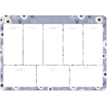 Keskin 17 24 Haftalık Planner Blok - Lila Renkli