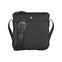 Montblanc Sartorial Deri Dikey Çapraz Çanta 221560 Siyah