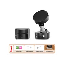 Mini Çift Taraflı Vakumlu Manyetik Araç Telefon Tutucu Çok Gri Siyah