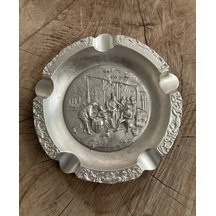 Antik Pirinç Nikel Küllük Puro Küllüğü Siğara Küllük 19*19Cm