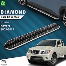 S-dizayn Nissan Navara 2 Diamond Krom Yan Basamak 203 Cm 2005-2015