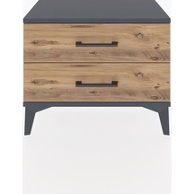 Arges Komodin 2 Çekmeceli 60x30x48 Antrasit-çam Antrasit