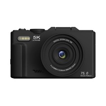Castu Wd08 Pro 5k Ultra Hd 75mp Wi-fi 18x Dijital Zoom Menteşeli Ekranlı Dijital Kamera Siyah