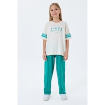 U.s. Polo Assn. Kız Çocuk Yeşil Pijama Takım 5274-49900 Yeşil