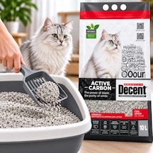 Decent Aktif Karbonlu Topaklanan Kedi Kumu 10 Lt