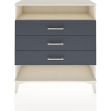Arges Şifonyer Tek Raflı 3 Çekmeceli 88x30x96 Aytaşı-antrasit Aytaşı