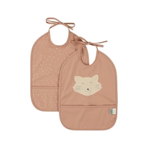 Mrs. Cat - Sıvı Geçirmez 2'li Mama Önlüğü 4 Adet