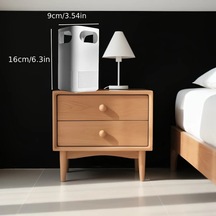 Xuweiwei 2025 Usb Hava Temizleyici Beyaz Takılabilir Pil Gerektirmez Ev Ofis Yurt İçin Koku Giderme Evcil Hayvan Tüyü Emme Sessiz Çalışma