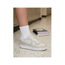 Nike Spor Ayakkabı Günlük Ayakkabı Court Borough Low Rahat Ve Dayanıklı Okul Ayakkabısı Bejkrem/white// Bejkrem/white//