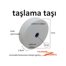 Taşlama Taşı Beyaz Renk Hobi 7cm Bileme Temizleme Taşı Çapak Alma