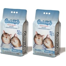Goldlife Marsilya Sabunlu Bentonit Kedi Kumu 10 Lt X 2 Adet