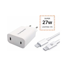 27w Usb c To Lightning Hızlı Şarj Kablosu Pd Destekli Apple Uyumlu iPhone & iPad