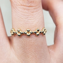 Fasekgold Güverseli Minimal Tasarım 14 Ayar Altın Eklem Yüzüğü