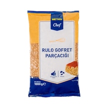 Metro Chef Rulo Gofret Parçacığı 1 Kg - Pastacılık İçin İdeal 5'li Avantaj Paketi Mıchu