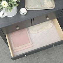 Brand Lüks Kumaş Astarlar, Yapışkan Olmayan Çekmece Ve Raf Astarı, Çok Fonksiyonlu Koruyucu Astar, 45,72 Cm X 4&apos , Savoire Soluk Gri, 1 Rulo Paket