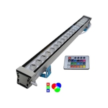 Wallwasher Rgb Kumandalı Led Aydınlatma 20-30-35-50-67-100 Cm Duvar Ve Ağaç Boyama 100 Çok Renkli